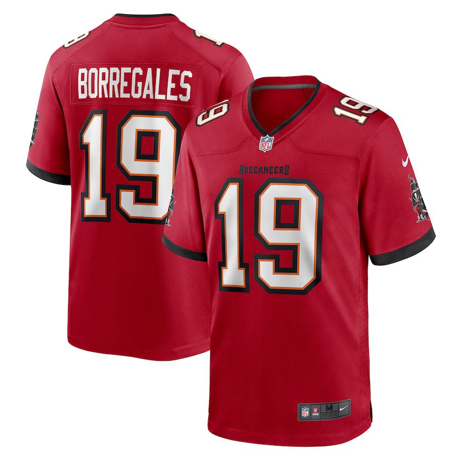 Men Tampa Bay Buccaneers 19 Jose Borregales Nike Red Game NFL Jersey